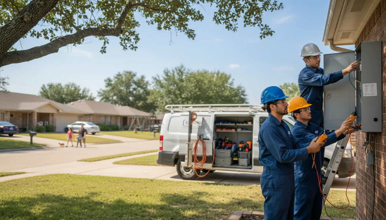 Certified electrician providing emergency electrical services in Fisher, LA